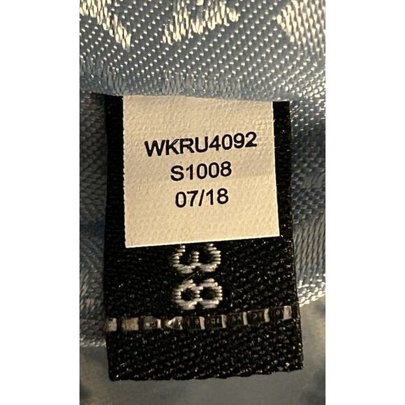 Kate Spade Laurel Way Greer Pale Blue Jacquard Crossbody Bag - Picture 9 of 9